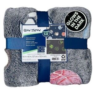 NWT Your Zone Glow-in-the-Dark Sports Blanket 🏈 (60x50) Kids Throw